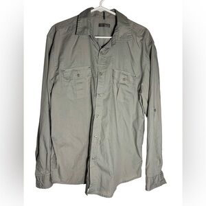 Bruno Men's Casual Button Down Shirt - Gray